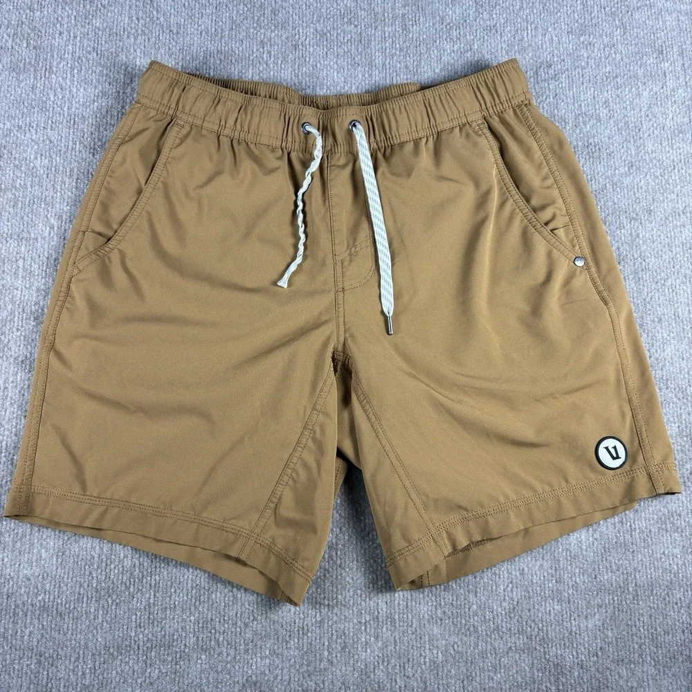 Vuori Mens Brown M Swim Trunks Shorts 5